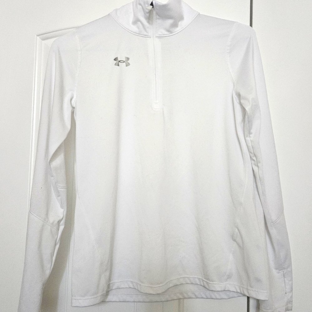 Girls Under Armour 1/2 Zip Long Sleeve Shirt